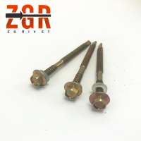 Yellow Zinc Hex Head Self Drilling Screw