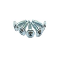 White Zinc plated truss/ wafer head C1022 Self drilling Screw taiwan quality