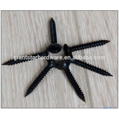 Black phosphate drywall screws, bugle head self tapping screws