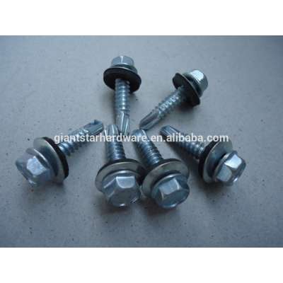 Hex head self drillings with EPDM washer, factoy sale, good quality