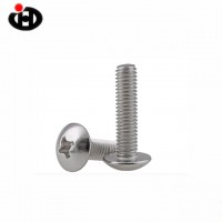 High Quality Stainless Steel 304 JIS B 1111 Cross Recessed Mushroom Head Machine Screws